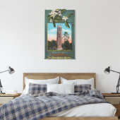 Groeten uit Florida en Afbeelding van de Zing Canvas Afdruk (Insitu (Slaapkamer))