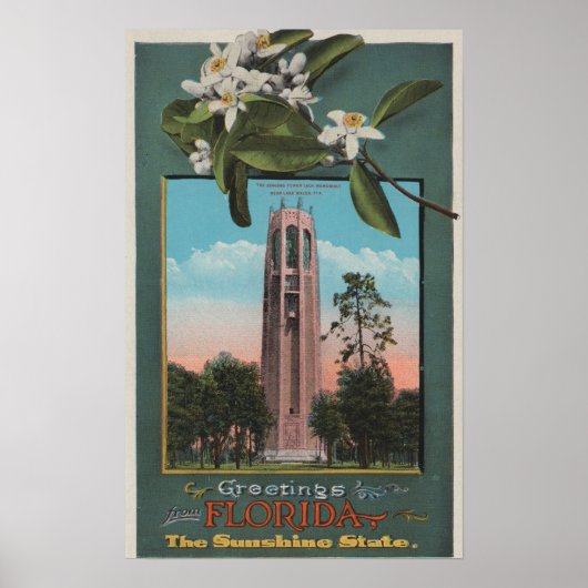 Groeten uit Florida en Afbeelding van de Zing Poster (Voorkant)