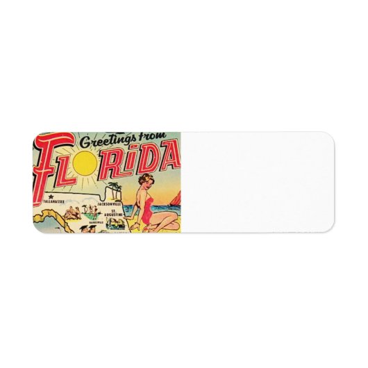 Groeten uit Florida Etiket (Voorkant)