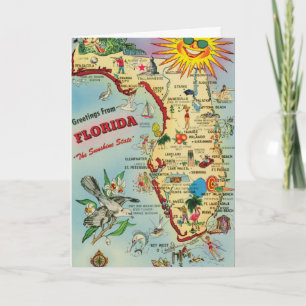 Groeten uit Florida kaart