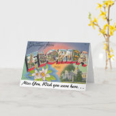 Groeten uit FLORIDA Kaart (Gele Bloem)