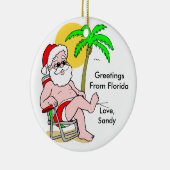 Groeten uit Florida Keramisch Ornament (Rechts)