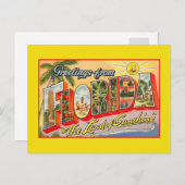  groeten uit Florida, land van zonneschijn Briefkaart (Voorkant / Achterkant)