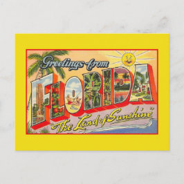  groeten uit Florida, land van zonneschijn Briefkaart