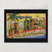 Groeten uit Florida Land van Zonneuwen Briefkaart (Voorkant)