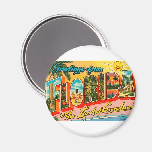 Groeten uit Florida Magneet (Voorkant / Achterkant)