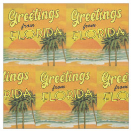  groeten uit Florida Pattern Stof