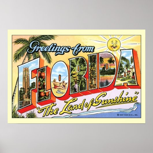 Groeten uit Florida Poster (Voorkant)
