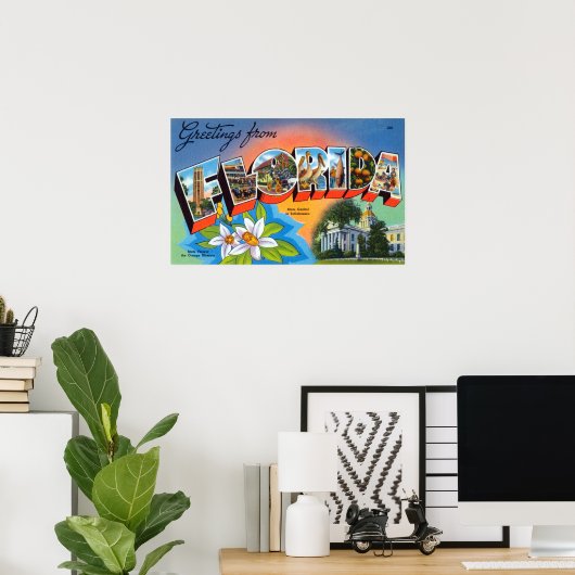  groeten uit Florida Poster (Thuiskantoor)
