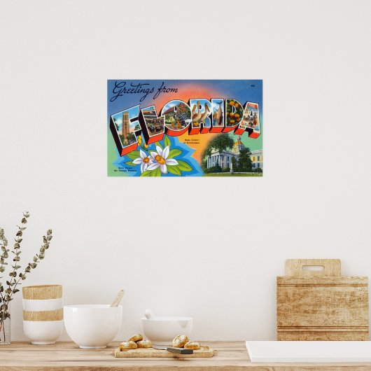  groeten uit Florida Poster (Keuken)