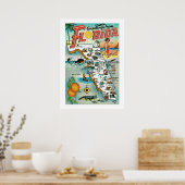 Groeten uit Florida Poster Print (Keuken)
