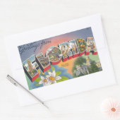 Groeten uit FLORIDA Rechthoekige Sticker (Envelop)