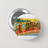 Groeten uit Florida Ronde Button 5,7 Cm (Voorkant /achterkant)