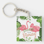 Groeten uit Florida, tropisch ontwerp Sleutelhanger (voorkant)