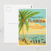 Groeten uit Florida Vintage Travel Briefkaart (Voorkant / Achterkant)
