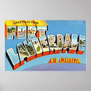  groeten uit Fort Lauderdale Florida Poster