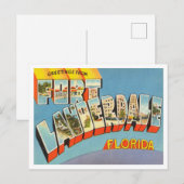 Groeten uit Fort Lauderdale, Florida Travel Briefkaart (Voorkant / Achterkant)