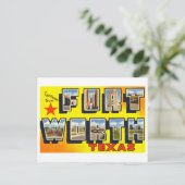 groeten uit Fort Worth, Texas, Briefkaart (Staand voorkant)