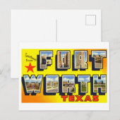 groeten uit Fort Worth, Texas, Briefkaart (Voorkant / Achterkant)