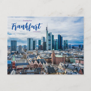 Groeten uit Frankfurt Duitsland Ansichtkaart Briefkaart
