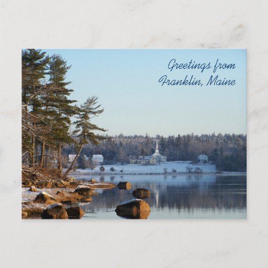Groeten uit Franklin, Maine Briefkaart (Voorkant)