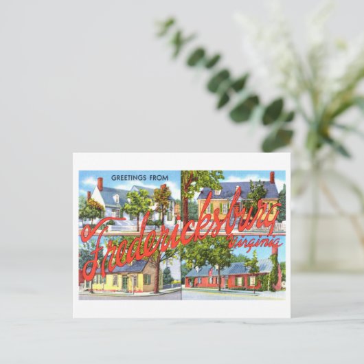  groeten uit Fredericksburg, Virginia, Briefkaart (Staand voorkant)