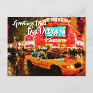 Groeten uit Fremont Street Las Vegas   Briefkaart