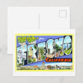  groeten uit Fresno, Californië, Briefkaart (Voorkant / Achterkant)