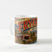 Groeten uit Fryeburg Maine koffiemok (Voorkant links)