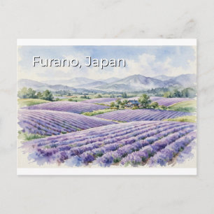 Groeten uit Furano, Japan Reisansichtkaart Briefkaart