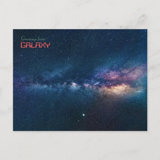 Groeten uit Galaxy Briefkaart (Voorkant)