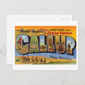  groeten uit Gallup, New Mexico Briefkaart (Voorkant / Achterkant)