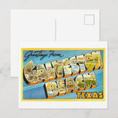  groeten uit Galveston Beach, Texas Briefkaart (Voorkant / Achterkant)