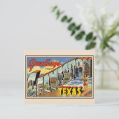 Groeten uit Galveston Texas Vintage Briefkaart (Staand voorkant)
