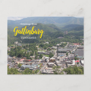 Groeten uit Gatlinburg Tennessee Ansichtkaart   Briefkaart