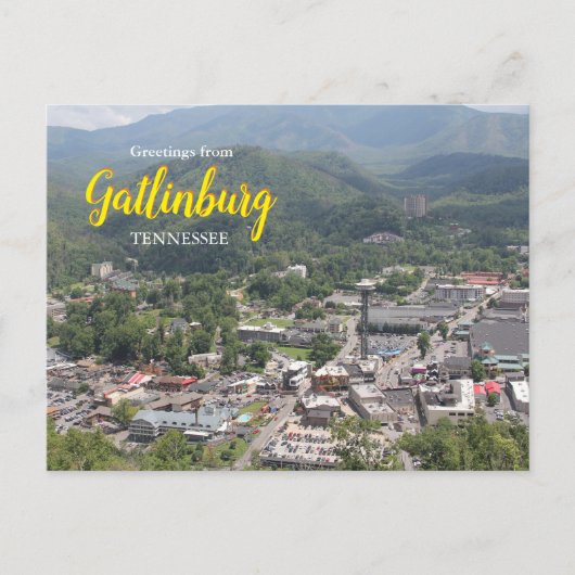 Groeten uit Gatlinburg Tennessee Briefkaart (Voorkant)