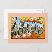  groeten uit Georgia Atlanta Briefkaart (Voorkant / Achterkant)