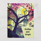 Groeten uit Georgia Wetland Art Kaart (Voorkant)