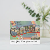 Groeten uit Georgië Briefkaart (Staand voorkant)