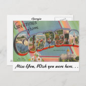 Groeten uit Georgië Briefkaart (Voorkant / Achterkant)