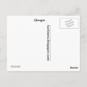 Groeten uit Georgië Briefkaart (Achterkant)