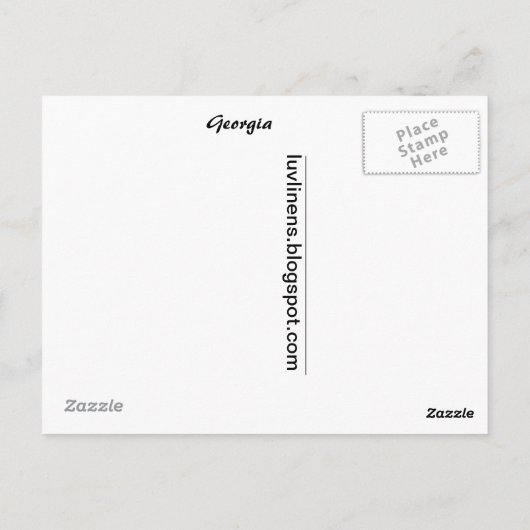 Groeten uit Georgië Briefkaart (Achterkant)