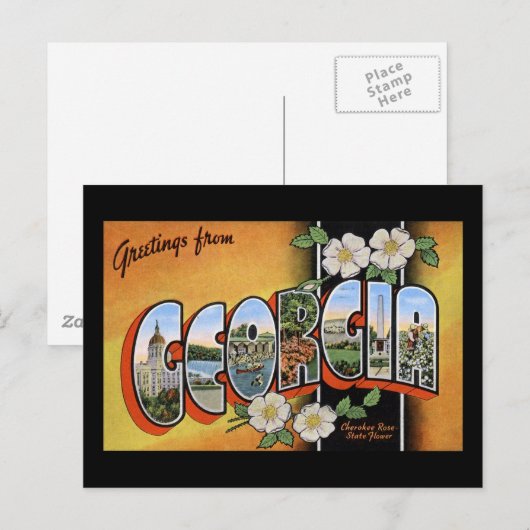 Groeten uit Georgië Briefkaart (Voorkant / Achterkant)