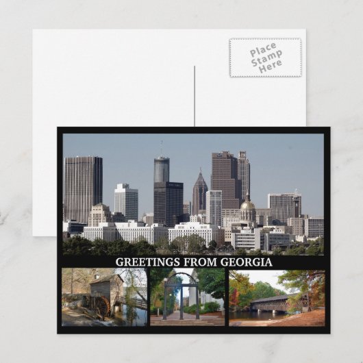 Groeten uit Georgië Briefkaart (Voorkant / Achterkant)