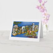 Groeten uit Georgië! Folie Wenskaart (Orchidee)