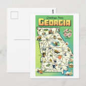  Groeten uit Georgië Kaart Briefkaart (Voorkant / Achterkant)