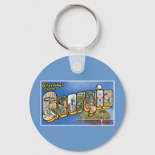 Groeten uit Georgië! Sleutelhanger (Voorkant)