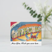 Groeten uit Gettysburg, Pennsylvania Briefkaart (Staand voorkant)