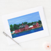 Groeten uit Gloucester, MA Rechthoekige Sticker (Envelop)