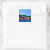 Groeten uit Gloucester, MA Vierkante Sticker (Tas)